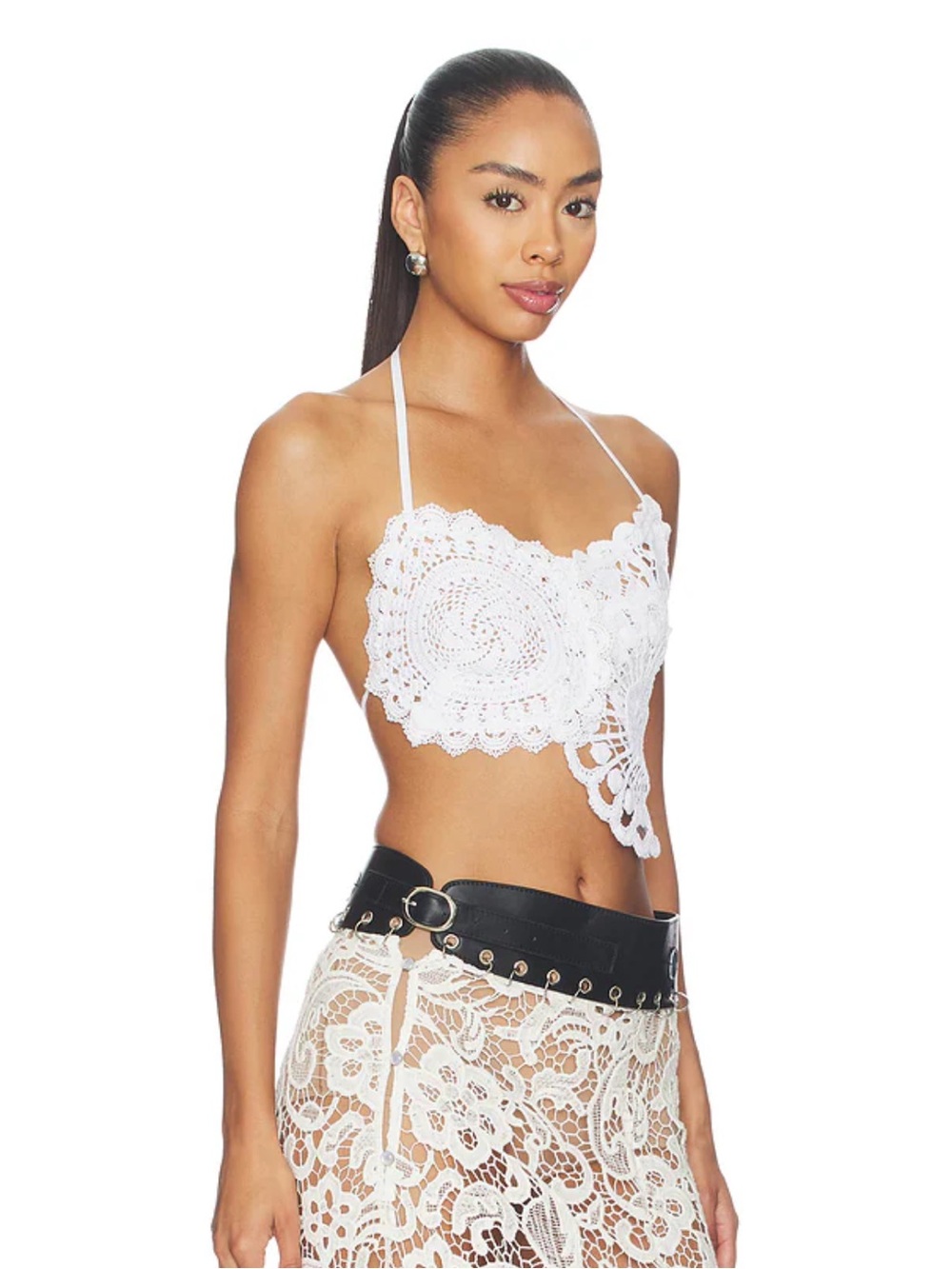 Kettel Atelier Ibiza Crochet Top in White